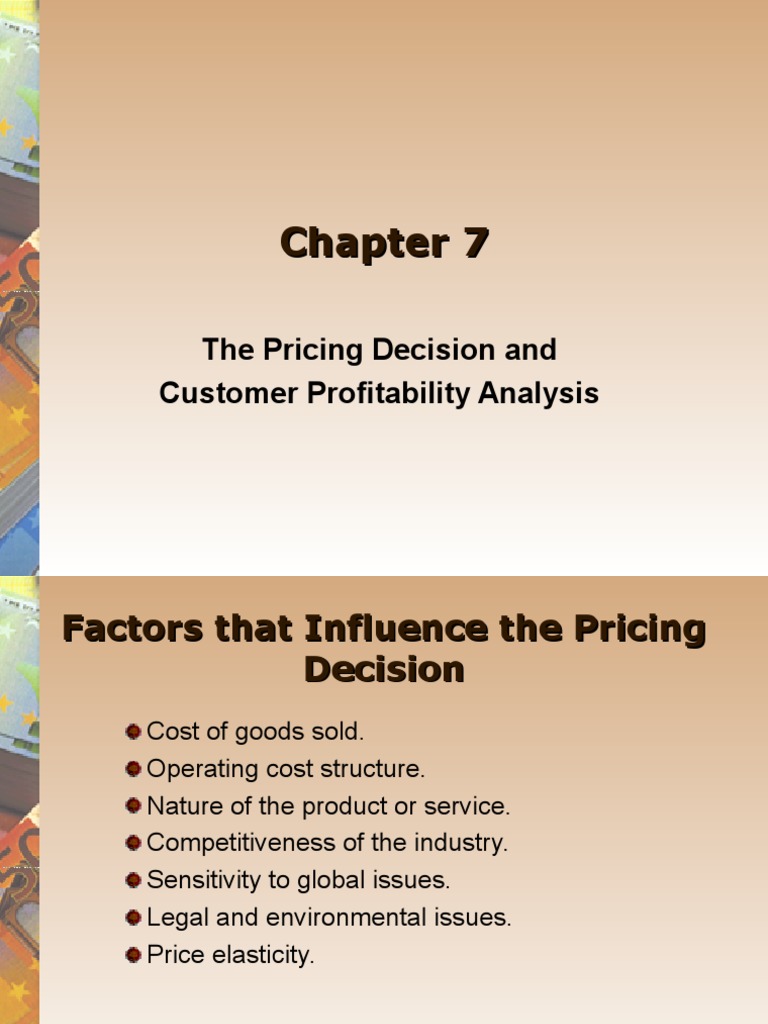 Pricing Decisions PDF Demand Price Elasticity Of Demand