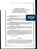 Acuerdo de Cooperacion Alimentaria Entre Argentina y Venezuela