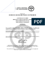 Certificado Contadora