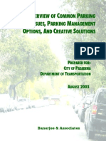 Common Parking Issues, Management and Creative Solutions