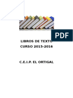 Libros de Texto Curso 2015 2016