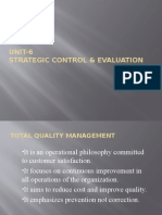 Strategic Control N Evaluation