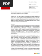 MHOL - Situación de los derechos humanos LTGBI en Perú, 2014