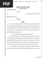 Sullivan v. Sarasota County Jail - Document No. 2