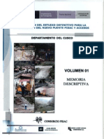 elaboracion del estudio definitivo para la construccion del nuevo puente pisac y accesos Vol.01 m.pdf