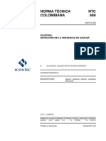 Ntc689 Glicerol Determinacion Azucar