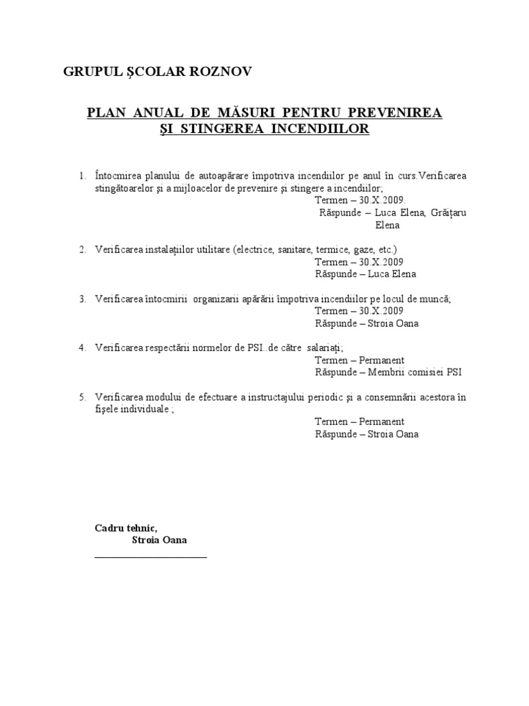 Plan Anual PSI | PDF