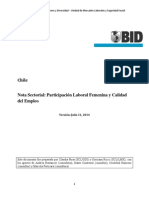 BID(2014)_Nota Tenica Sectorial Sobre Participacion Laboral Femenina y Calidad de Empleo_Estrategia de Chile