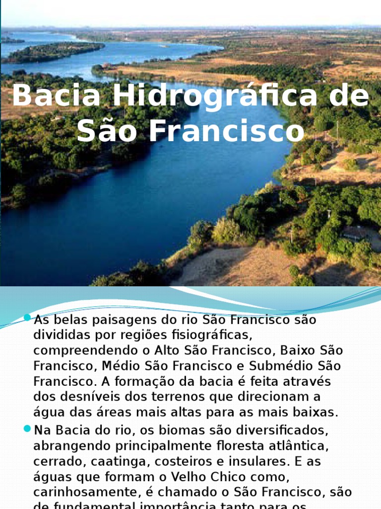 Características da Bacia do São Francisco | PDF | Bacia hidrográfica ...