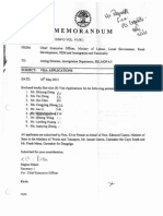 MEMORANDUM - VISA APPLICATIONS