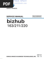 Konica Minolta Bizhub 163 211 220 Service Manual Free PDF