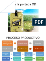 Proceso productivo de exportación de alcachofas en conservas