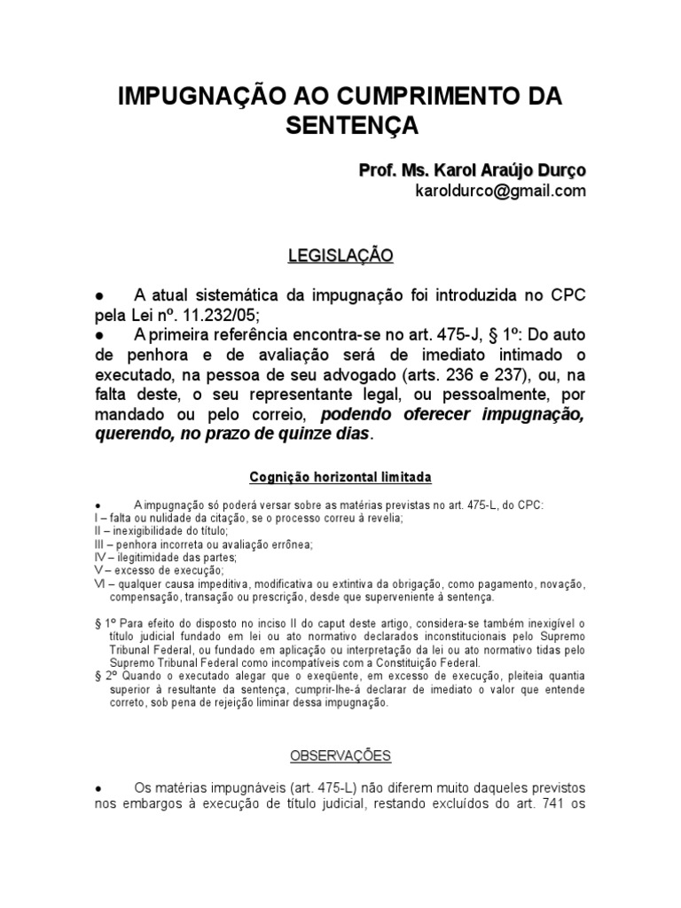 Cumprimento De Sentença 156 O Que Significa