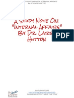 Internal Affairs: DR Larry Hutton - Book Study