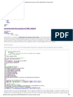 Autenticación de Usuarios en PHP y MySql - Notas de Programación