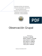 Observación Grupal