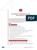 Chapter 3. Algebraic Expressions and Polynomials