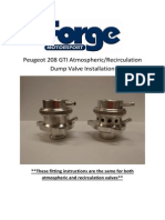 Peugeot 208 GTI Atmospheric Recirculation Valve Instructions