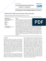 Preliminary Phytochemical Screening and in Vitro Antioxidant Efficacy of Fruit Oil of Martynia Annua