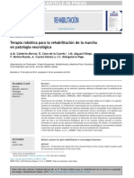 2015 Terapia Robótica Para La Rehabilitación de La Marcha en Patología Neurológica