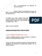 O Que É o Relatório de Gestão Fiscal - RGF?