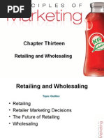 Chapter Thirteen: Retailing and Wholesaling