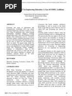 E-Learning and ICT in Engineering Education