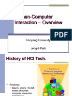 Human Computer Interaction Overview