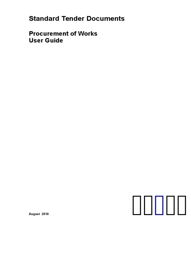 EBRD Standard Tender Documents Guide | PDF | Evaluation | Procurement