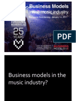 Business Models in The Music Industry