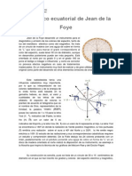 Disco ecuatorial de Jean de la Foye para diagnóstico y emisión de colores del espectro