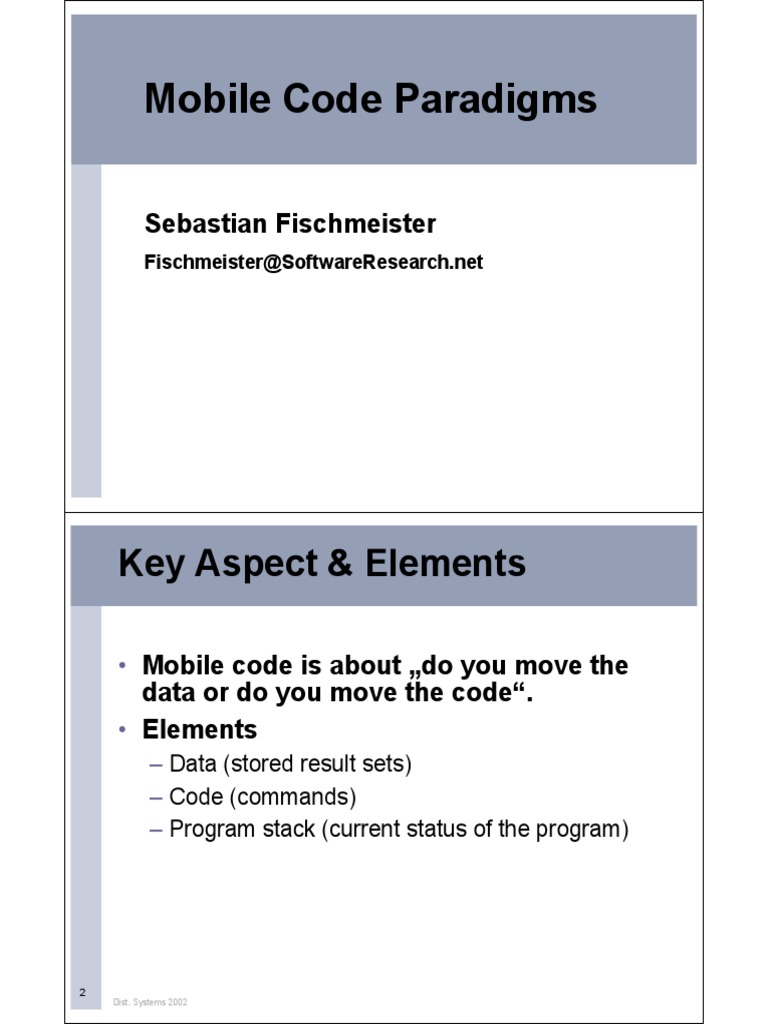 Mobile Agents DisadvMobile Agents Disadv