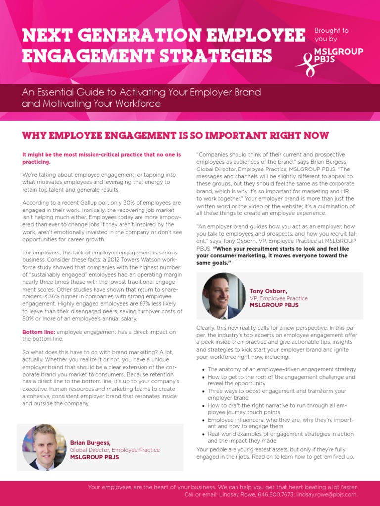 Next Generation Employee Engagement Strategies | PDF | Employee ...