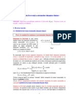 Introducere in Automatica - Analiza in Frecventa a Sistemelor Dinamice Liniare