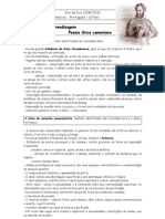 Ano Lectivo 2009/2010 Ficha Informativa - Português