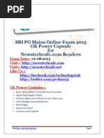 Download Wwwnewstechcafecom SBI PO Mains 2015 GK Capsule by Newstechcafe SN270790221 doc pdf