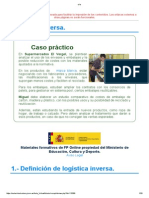 Logística inversa y casos prácticos en Supermercados El Vergel