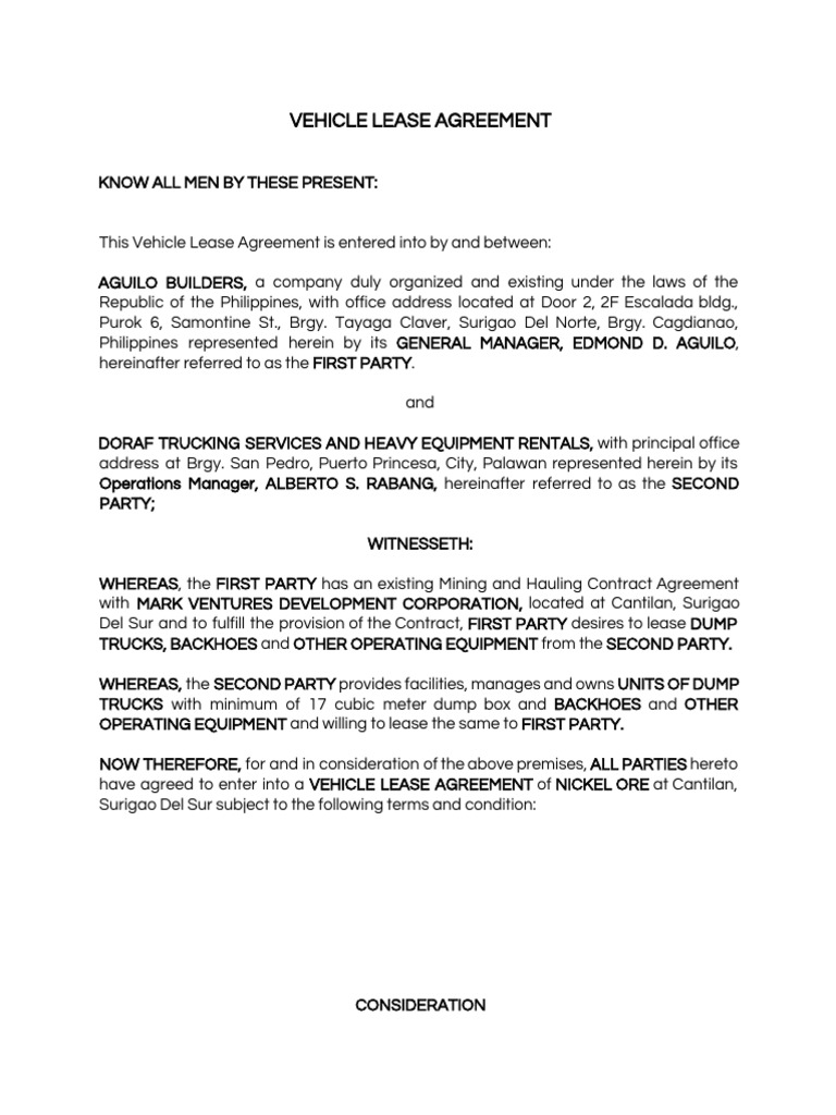 Peso Rate Contract MMDC | PDF | Lease | Employment