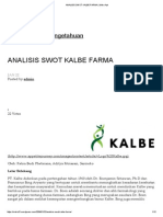 Analisis Swot Kalbe Farma - Moko Apt