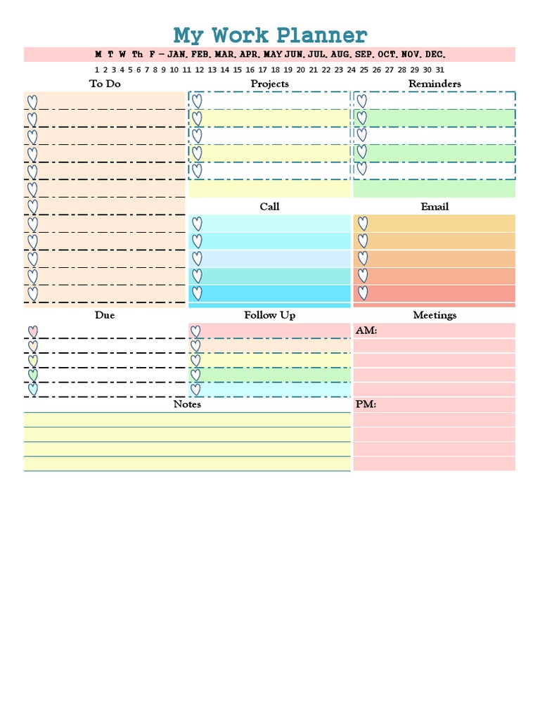 Work Planner and Task Organizer | PDF