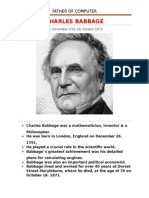 Charles Babbage: Father of Computer