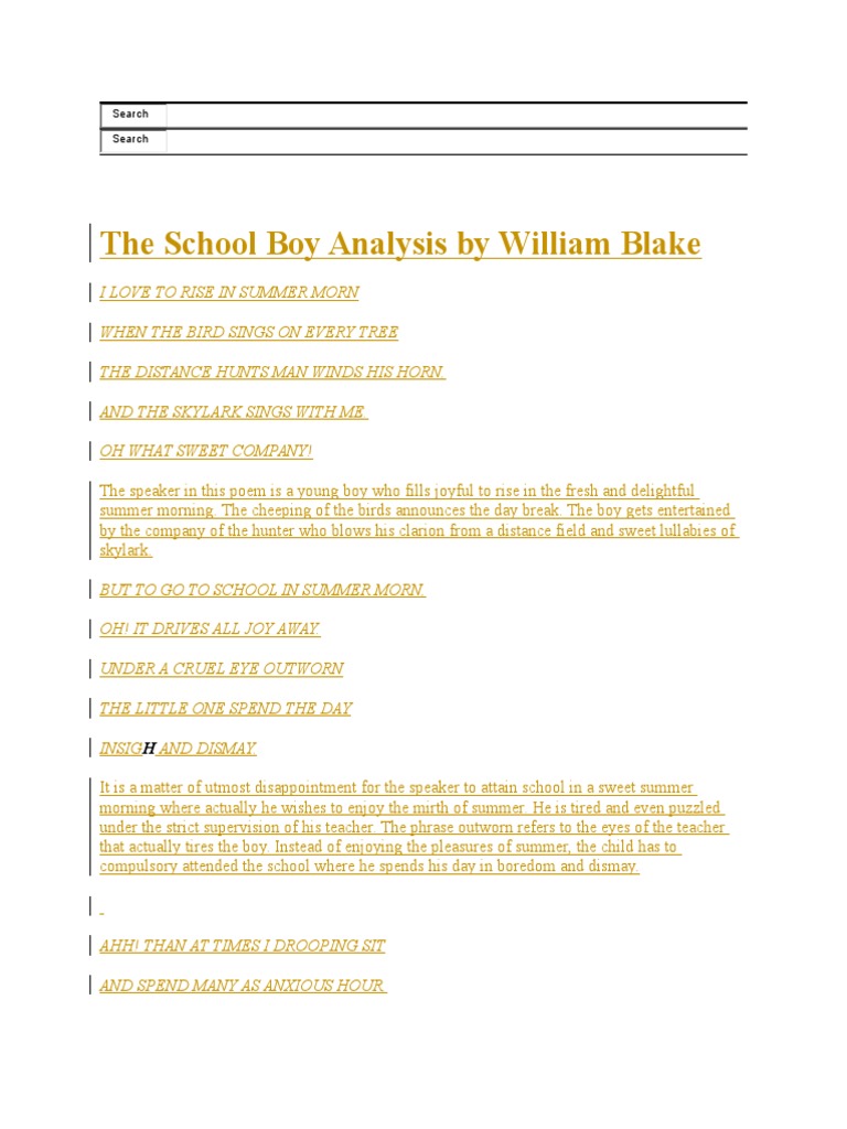 Boy at the window poem tone picture