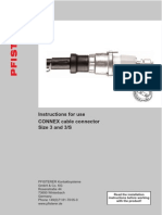 Pfisterer Inner Cone Plugs Size 3 33kV 1250A 50 630sqmm Installation Instruction