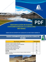 3. Identificación de Fuentes Contaminantes en La Cuenca Del Río Rimac