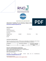 Ficha Pre-Inscripción RNOJ 2015