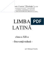 Curs Limba Latina Gramatica