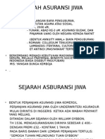 Sejarah Asuransi Jiwa