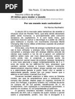 Por um mundo mais sustentável