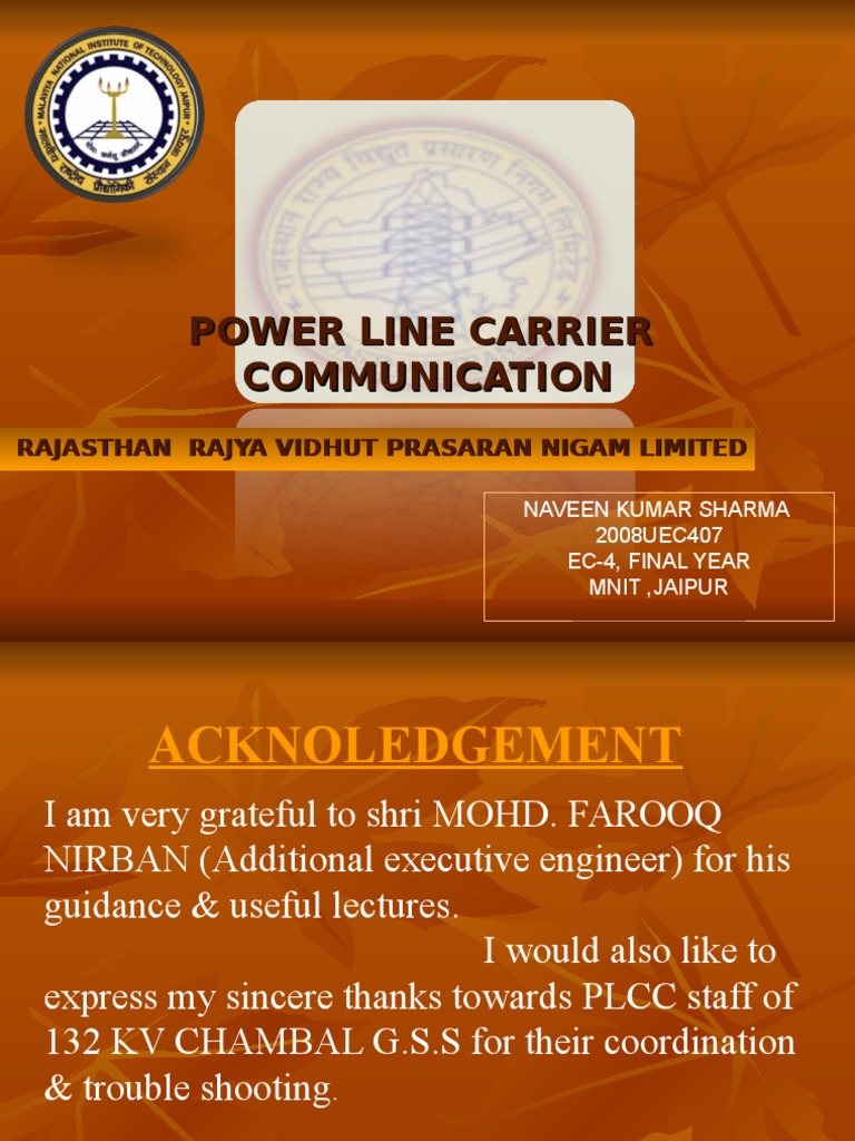 Power Line Carrier Communication | PDF | Electric Power Transmission ...