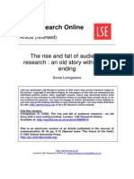 (1993) the Rise and Fall of Audience Research - an Old Story With a New Ending